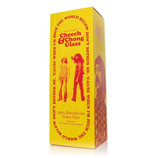 CHEECH & CHONG CHEECH & CHONG GLASS 16" TALL COLOUR CHANGE MOE MONEY TUBE TRIPLE DONUT-CC116CC