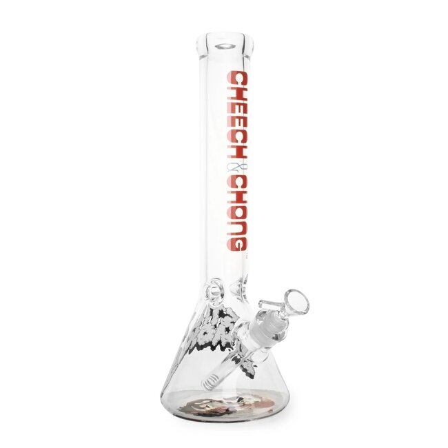 CHEECH & CHONG CHEECH & CHONG GLASS 15" 7MM THICK STILL SMOKIN BEAKER BASE WATER PIPE-CC151C