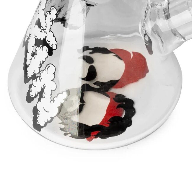 CHEECH & CHONG CHEECH & CHONG GLASS 15" 7MM THICK STILL SMOKIN BEAKER BASE WATER PIPE-CC151C