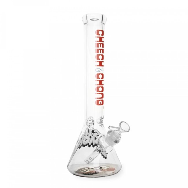 CHEECH & CHONG CHEECH & CHONG GLASS 15" 7MM THICK STILL SMOKIN BEAKER BASE WATER PIPE-CC151C