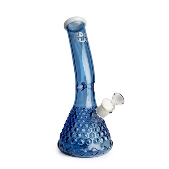 RED EYE GLASS RED EYE GLASS 12"TALL  CRONUS LEAN BACK BEAKER BASE WATER PIPE-REG079