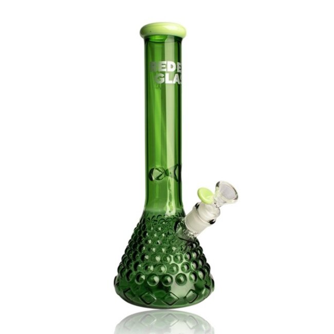 RED EYE GLASS RED EYE 15" TALL BEAKER BASE WATER PIPE-REG078