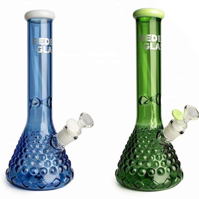 RED EYE GLASS RED EYE 15" TALL BEAKER BASE WATER PIPE-REG078