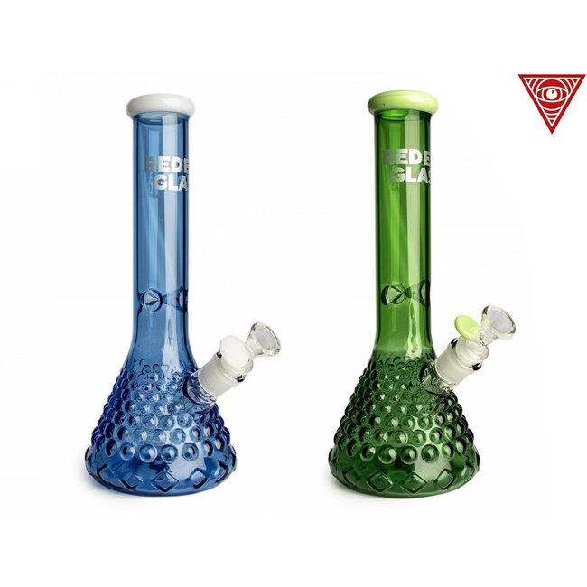 RED EYE GLASS RED EYE 15" TALL BEAKER BASE WATER PIPE-REG078