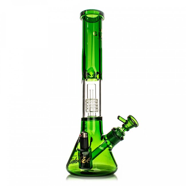 GEAR PREMIUM 15.5'' 7MM THICK SIDEKICK DUAL CHAMBER BEAKER BONG -G611
