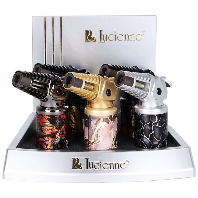 LUCIENNE FASHONISTA SINGLE FLAME PRINTED TORCH LIGHTER-ZD122