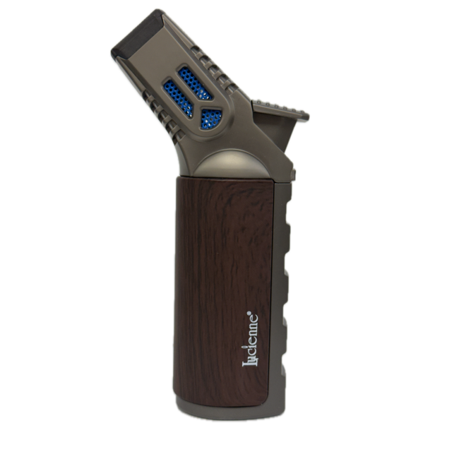 LUCIENNE RETRO WOOD GRAIN QUAD FLAME TORCH-HZ1232