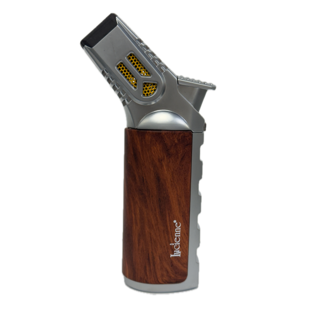 LUCIENNE RETRO WOOD GRAIN QUAD FLAME TORCH-HZ1232