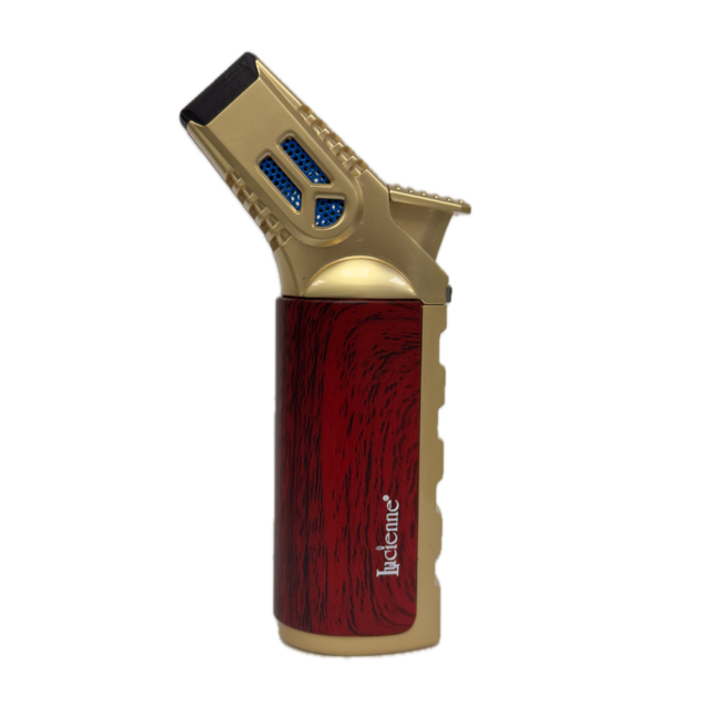 LUCIENNE RETRO WOOD GRAIN QUAD FLAME TORCH-HZ1232