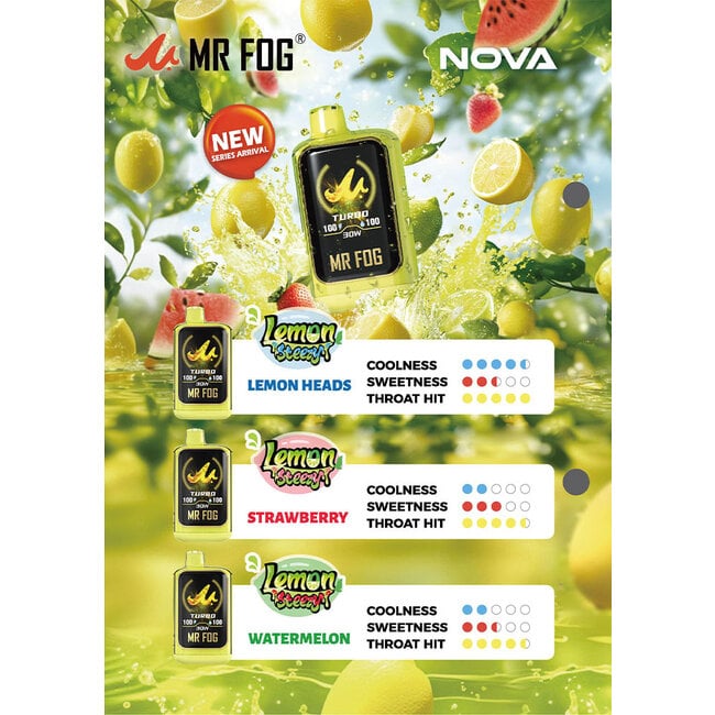 MR FOG MR FOG  NOVA LEMON STEEZY 36K DISPOSABLE