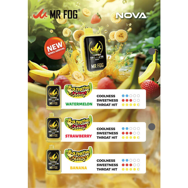 MR FOG MR FOG NOVA BANANA STEEZY 36K DISPOSABLE