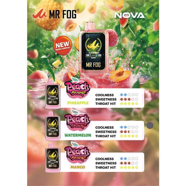 MR FOG MR FOG NOVA PEACH STEEZY 36K DISPOSABLE