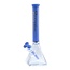 HOSS GLASS 14'' HOSS GLASS PYRAMID W/COLORED TOP TUBE BONG -H085