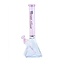 HOSS GLASS 14'' HOSS GLASS PYRAMID W/COLORED TOP TUBE BONG -H085