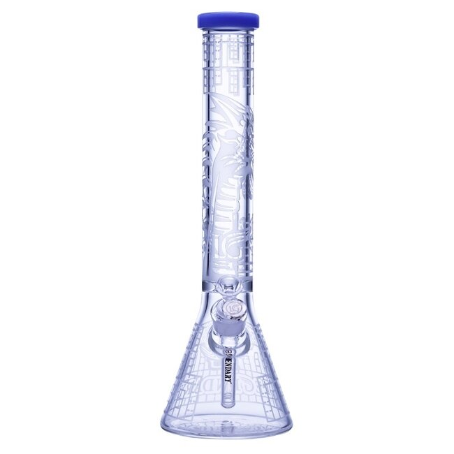 LEGENDARY GLASS 16'' 7MM LEGENDARY SANDBLAST PATTERN BEAKER-LG361