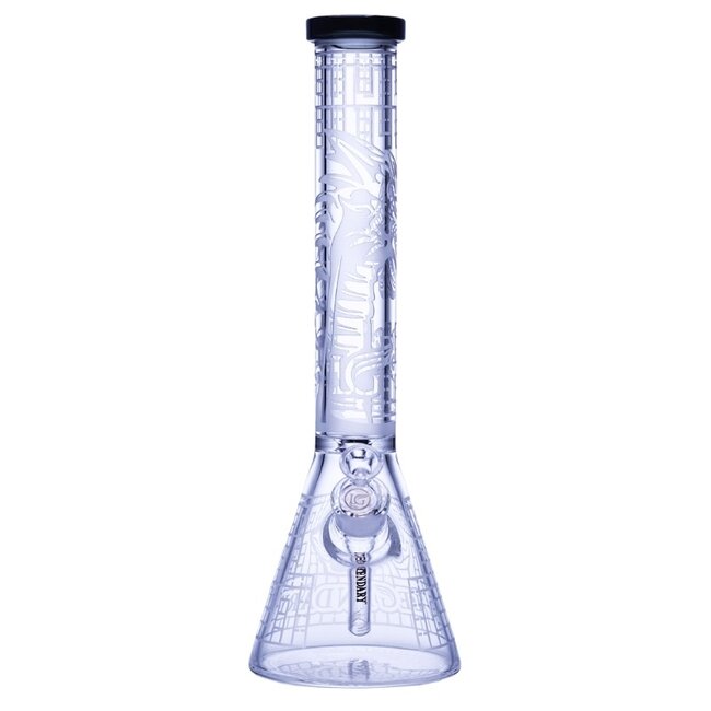 LEGENDARY GLASS 16'' 7MM LEGENDARY SANDBLAST PATTERN BEAKER-LG361