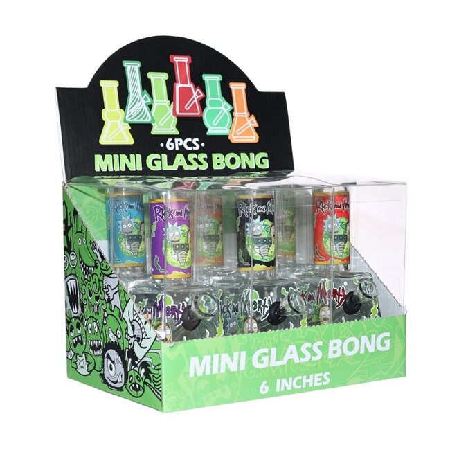 6'' COSMIC TRIP MINI GLASS BONG-SA-M65101