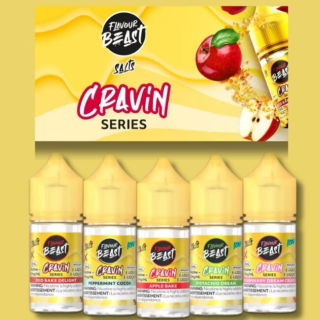 FLAVOUR BEAST FLAVOUR BEAST E-LIQUID CRAVIN SERIES SALT NIC