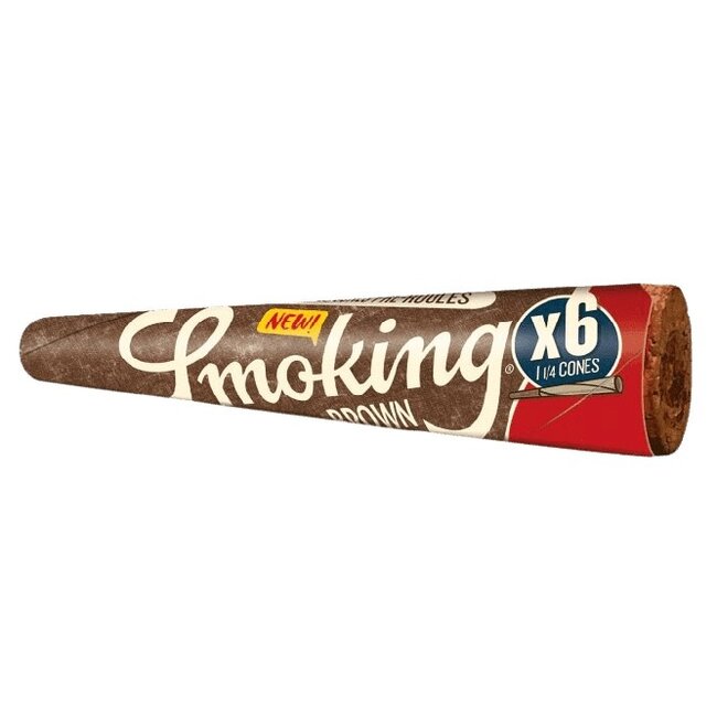 SMOKING SMOKING BROWN 1-1/4 ROLLING CONE