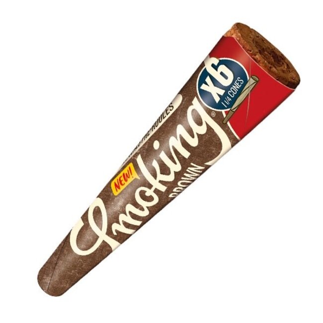 SMOKING SMOKING BROWN 1-1/4 ROLLING CONE