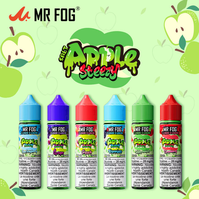 MR FOG MR FOG JUICE APPLE  STEEZY  SALT NIC