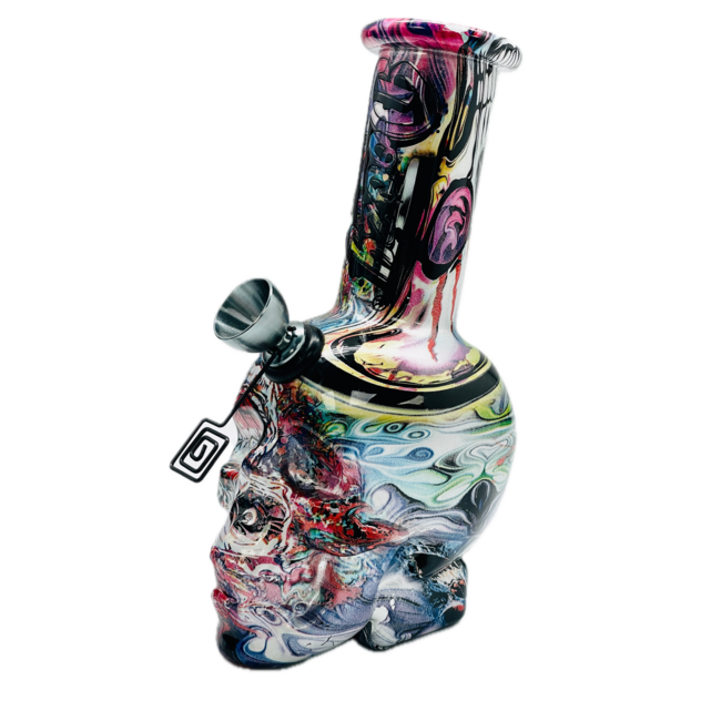 DOOZY 6'' 3D SKULL MINI POCKET BONG