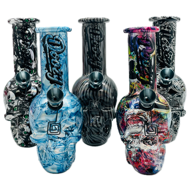 DOOZY 6'' 3D SKULL MINI POCKET BONG