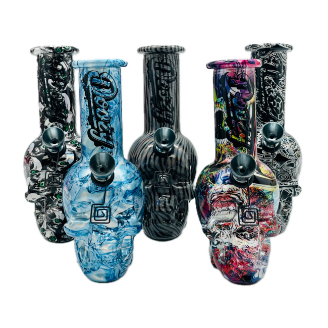 DOOZY 6'' 3D SKULL MINI POCKET BONG