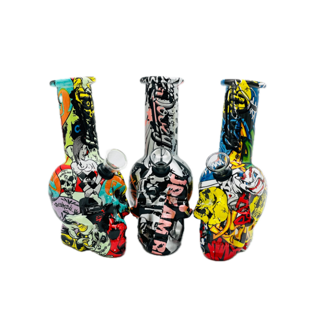 DOOZY 6'' SKULL MINI POCKET BONG