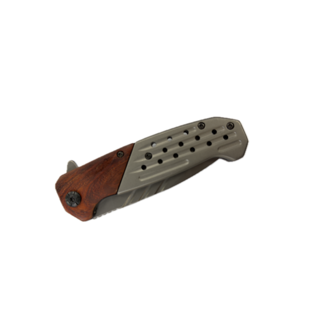WOOD&STEEL FOLDING POCKET  KNIFE-ZH484