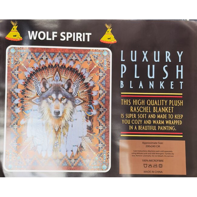 WOLF SPIRIT LUXURY BLANKET QUEEN