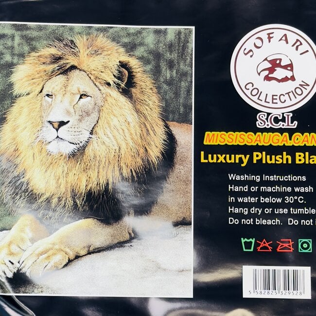 LION   LUXURY BLANKET QUEEN