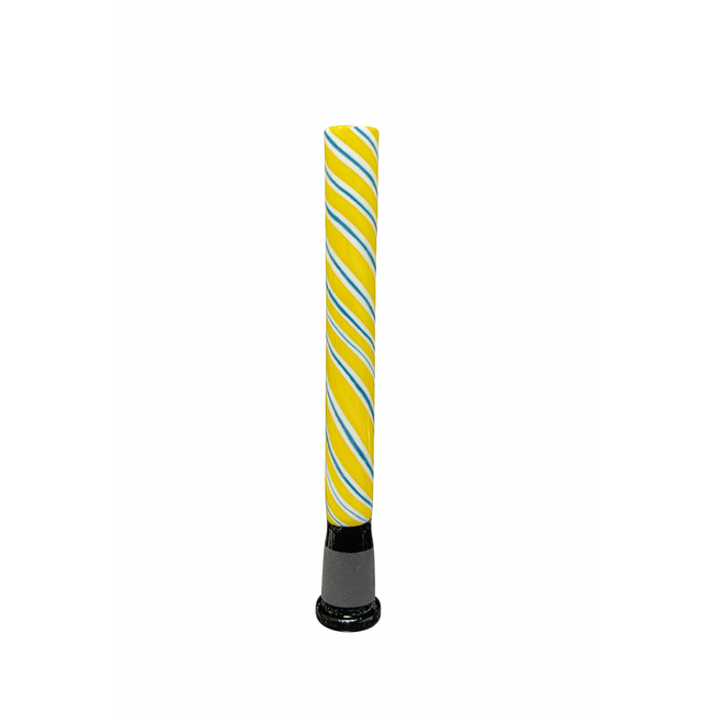 EXOTIC 4'' ZIG-ZAG EXOTIC GLASS DOWNSTEM-CW44