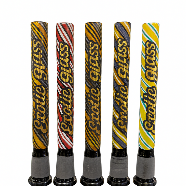 EXOTIC 5.5'' ZIG-ZAG EXOTIC GLASS DOWNSTEM-CW44