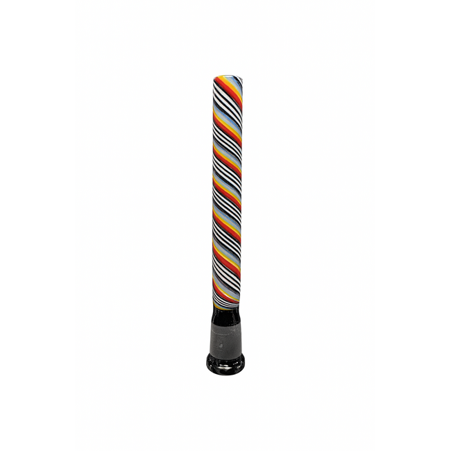 EXOTIC 6'' ZIG-ZAG EXOTIC GLASS DOWNSTEM-CW44