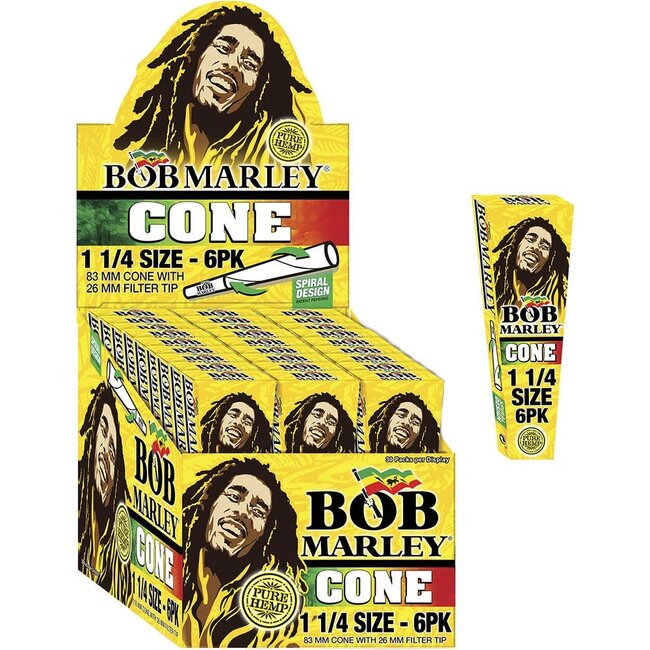 BOB MARLEY BOB MARLEY 6 PACK PRE-ROLLED CONES - 1 1/4