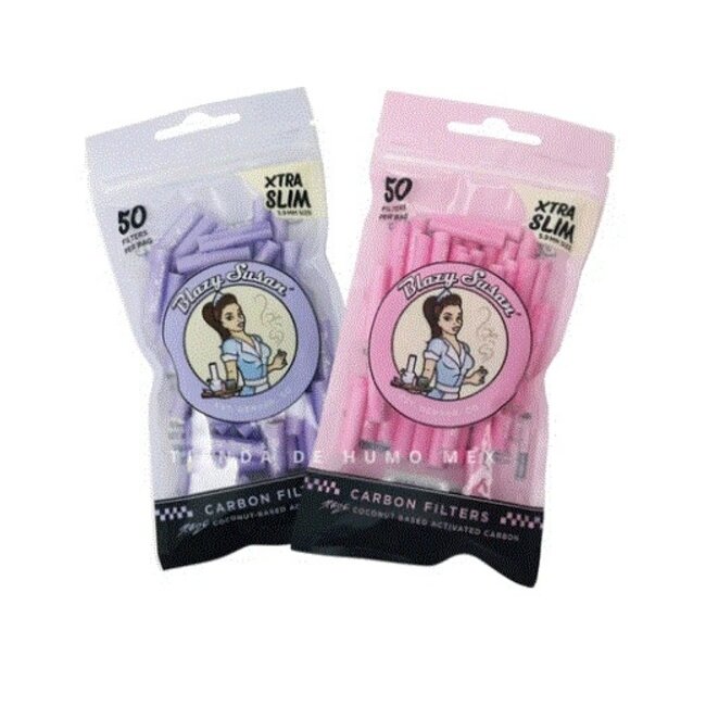BLAZY SUSAN BLAZY SUSAN XTRA SLIM CARBON FILTER TIPS