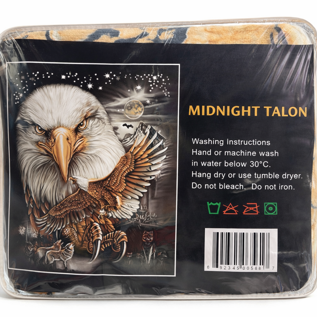 IRON WING EAGLE LUXURY BLANKET QUEEN