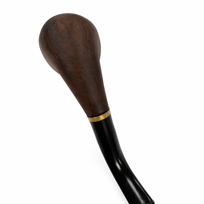 CLASSIC WIDE BOWL  WOODEN HAND PIPE WD-013