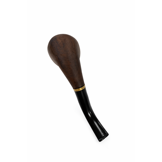 CLASSIC WIDE BOWL  WOODEN HAND PIPE WD-013