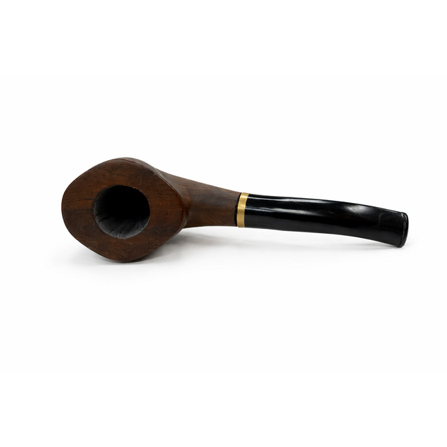 CLASSIC WIDE BOWL  WOODEN HAND PIPE WD-013