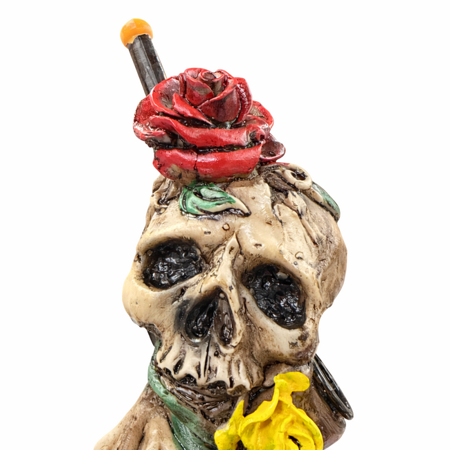 ROSE CROWN SKULL RESIN PIPE YD450-09
