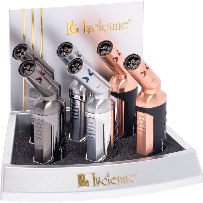 LUCIENNE LUCIENNE QUADRUPLE FLAME TORCH LIGHTER-ZD51