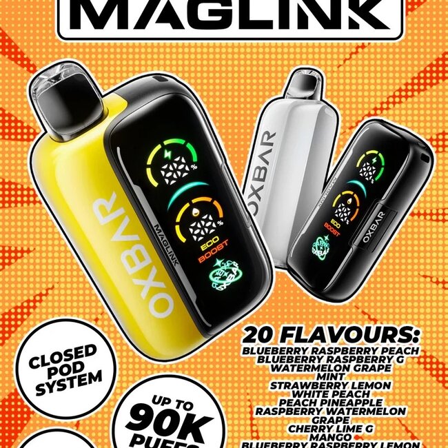 OXBAR ROCKY VAPOR OXBAR MAGLINK POD 90K
