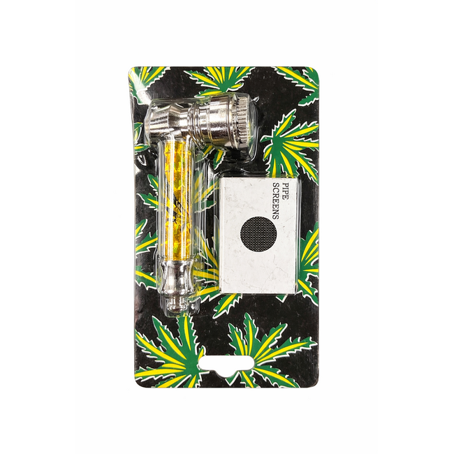 LEAF GLOW POCKET METAL PIPE