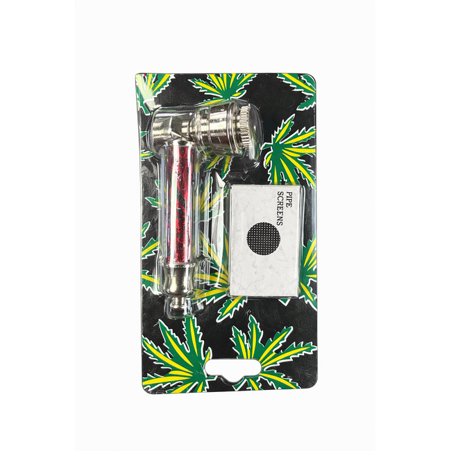 LEAF GLOW POCKET METAL PIPE