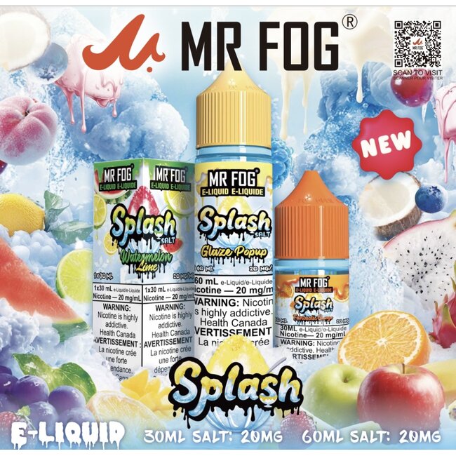 MR FOG SPLASH MR FOG JUICE SPLASH  SALT NIC
