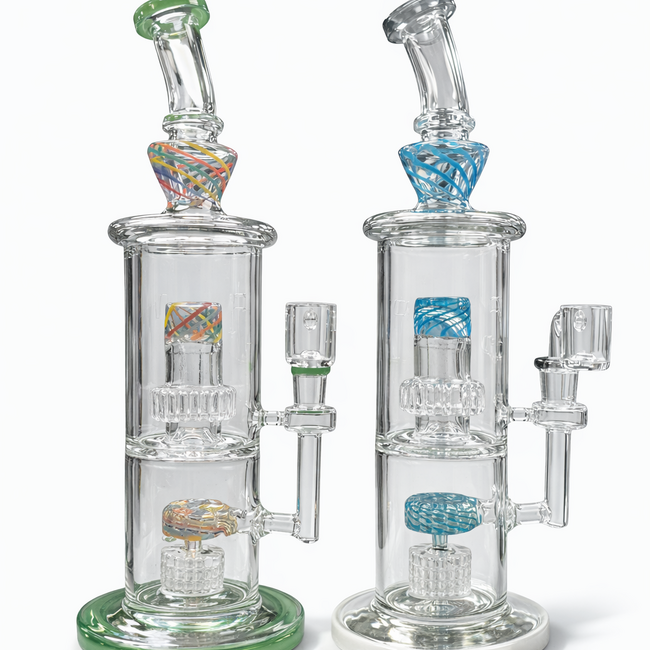 11'' DOUBLE CHAMBER PERCOLATOR DAB RIG