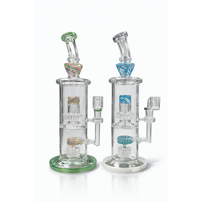 11'' DOUBLE CHAMBER PERCOLATOR DAB RIG
