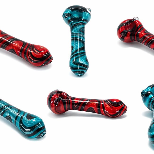 4'' HYPNOLISEING  DESIGN GLASS PIPE